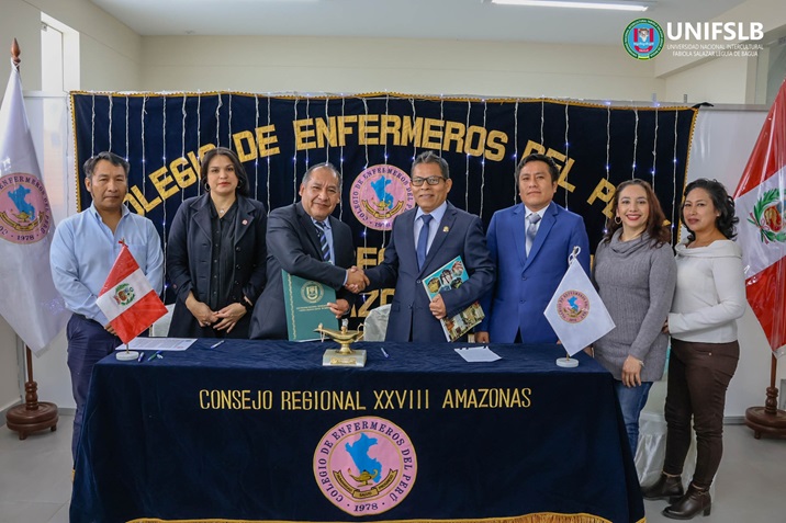 La UNIFSLB firma Convenio Marco de Cooperación Interinstitucional con el Consejo Regional XXVIII - Amazonas Colegio de Enfermeros del Perú