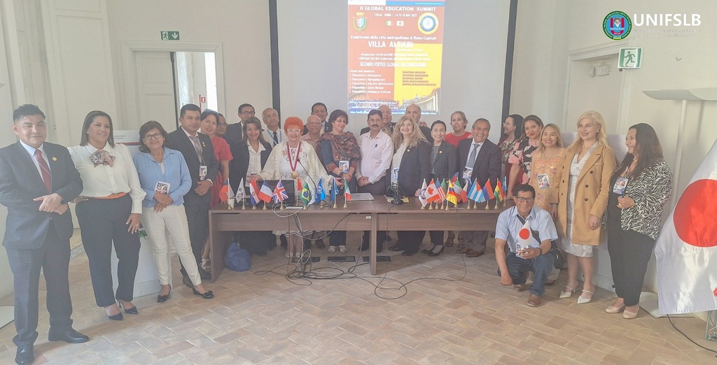 Orgullo UNIFSLB - Cumbre Mundial de Educación - Roma 2025