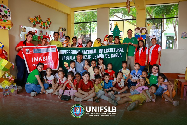 UNIFSLB llevó alegría y compromiso social a INABIF CEDIF Bagua
