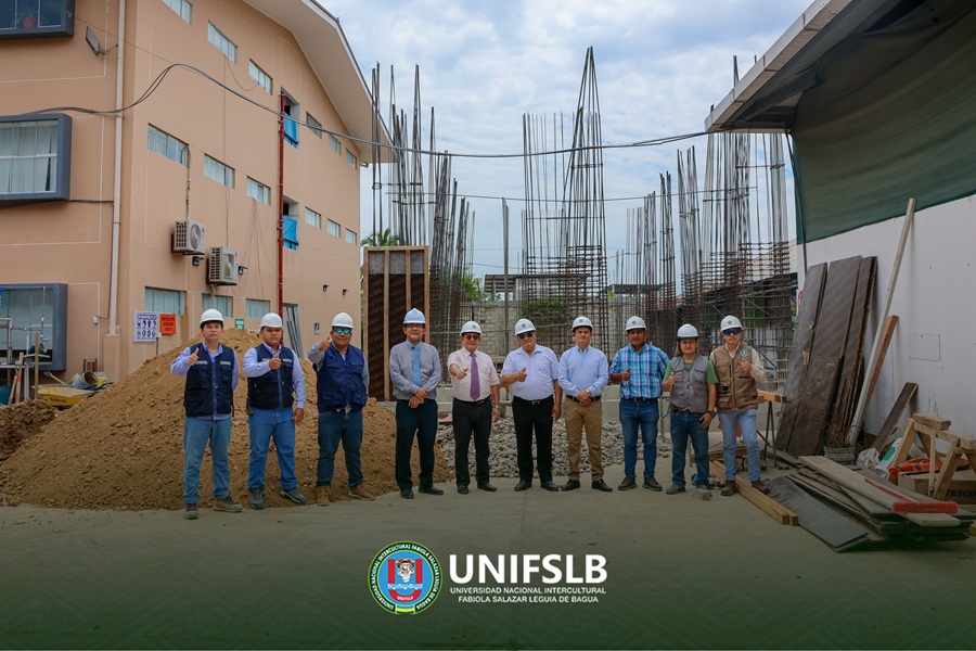 Comisión Organizadora de la UNIFSLB inspecciona moderna obra destinada a los laboratorios de Ingeniería Civil
